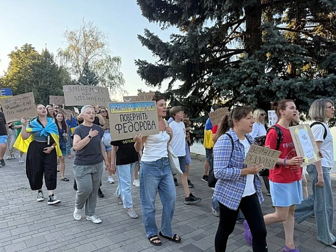 У Києві 16 серпня 2026 року учасники ходи вимагають повернути Михайла Федорова на посаду міністра оборони