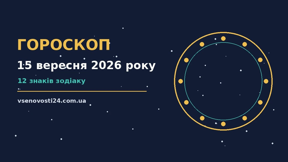 Зоряне небо восени над міською вулицею — символ гороскопу на 15 вересня 2026 року