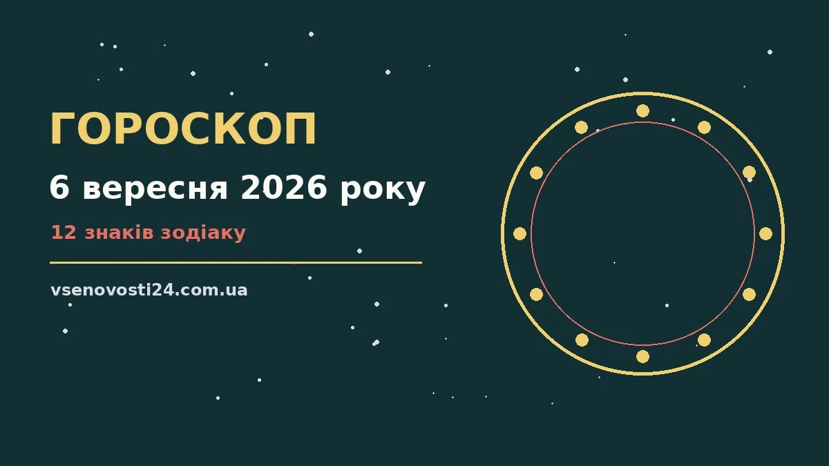 Недільний гороскоп на 6 вересня 2026 року: можливості для планів, покупок і важливих справ