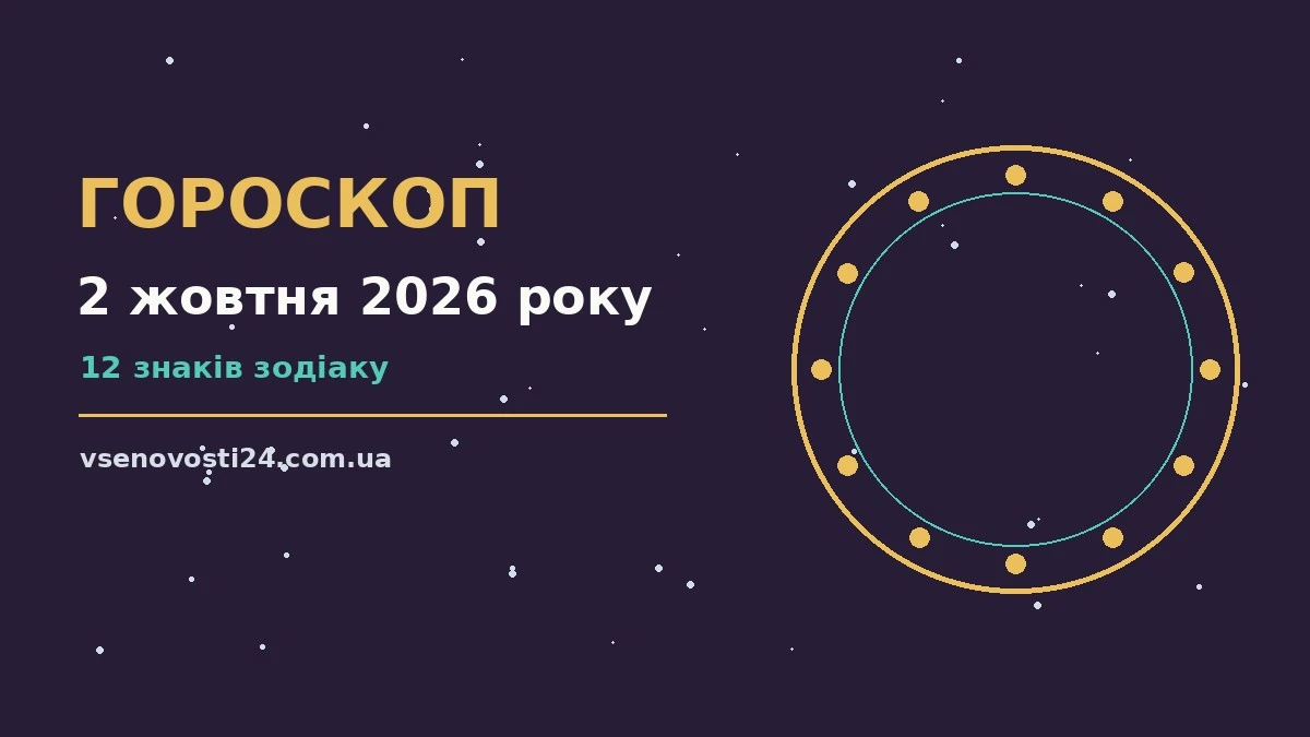Гороскоп на 2 жовтня 2026 року: можливості цього дня для планів і важливих справ