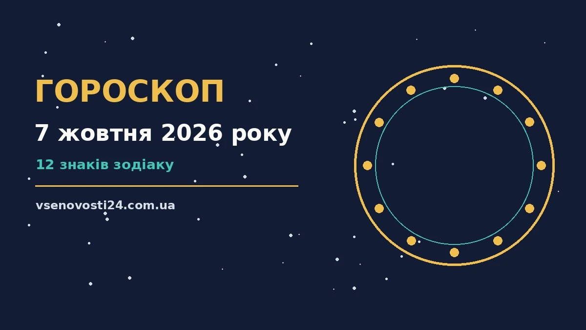 Гороскоп на 7 жовтня 2026 року: можливості цього дня для планів і важливих справ